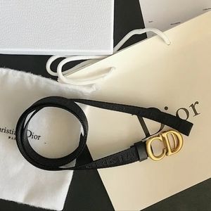 Christian Dior logo belt. Original box and bag are missing.